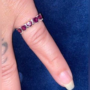 ✨ 5 Rhodolite Garnet Ring ✨